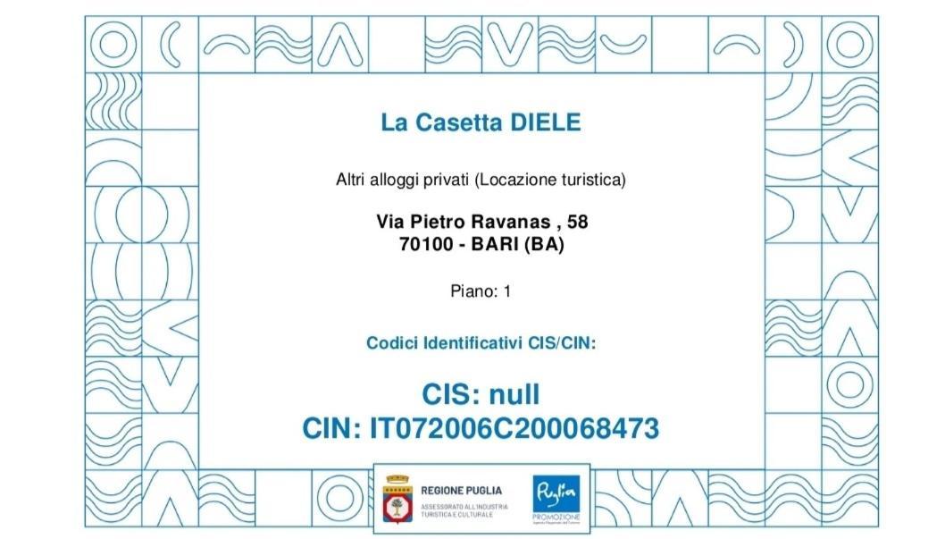 La Casetta Diele Bari Exterior foto